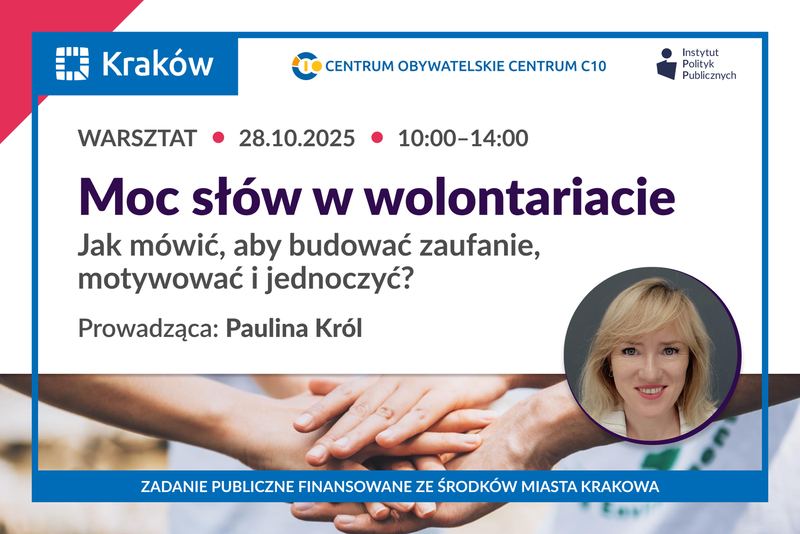 Bezpłatne szkolenia stacjonarne w Centrum Obywatelskim Centrum C 10 w Nowej Hucie 28 i 30 października