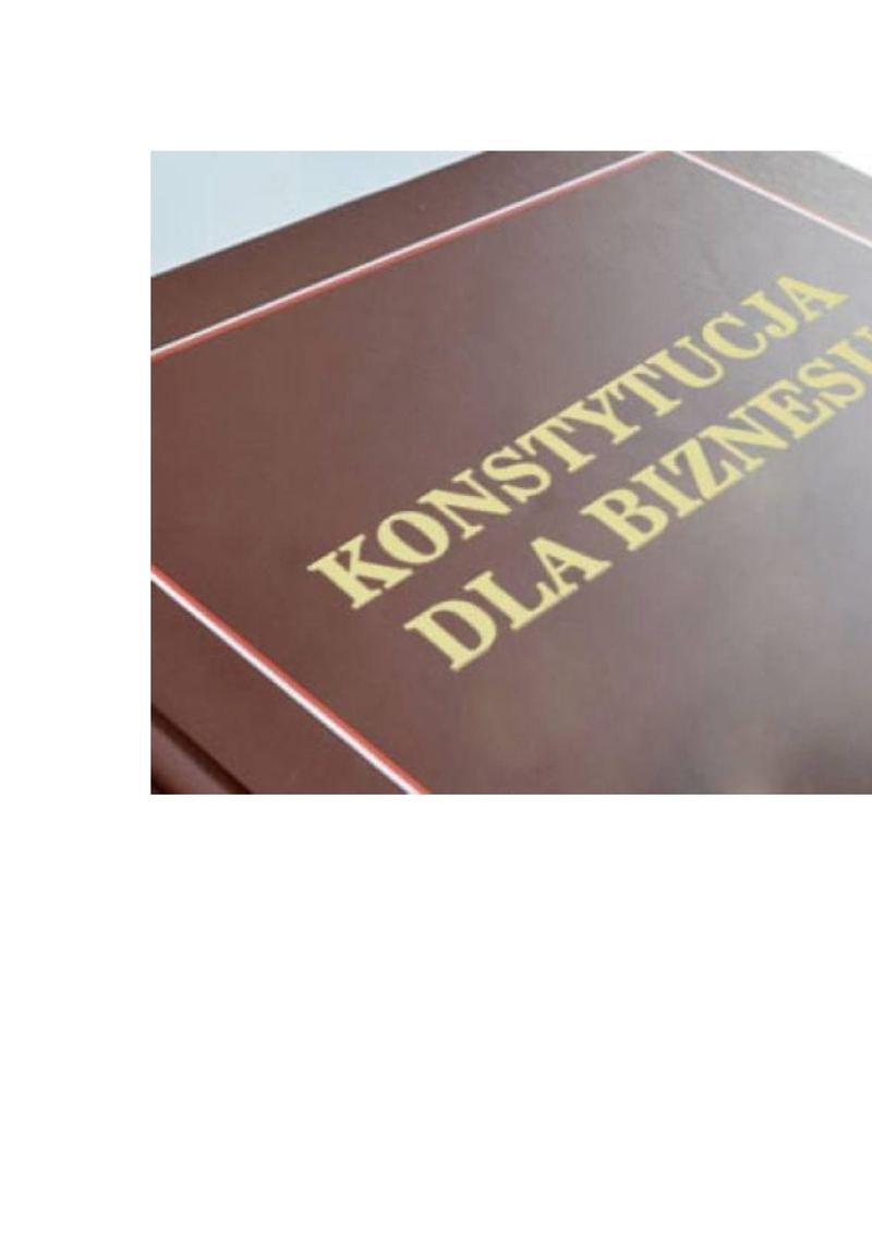 Konstytucja dla biznesu