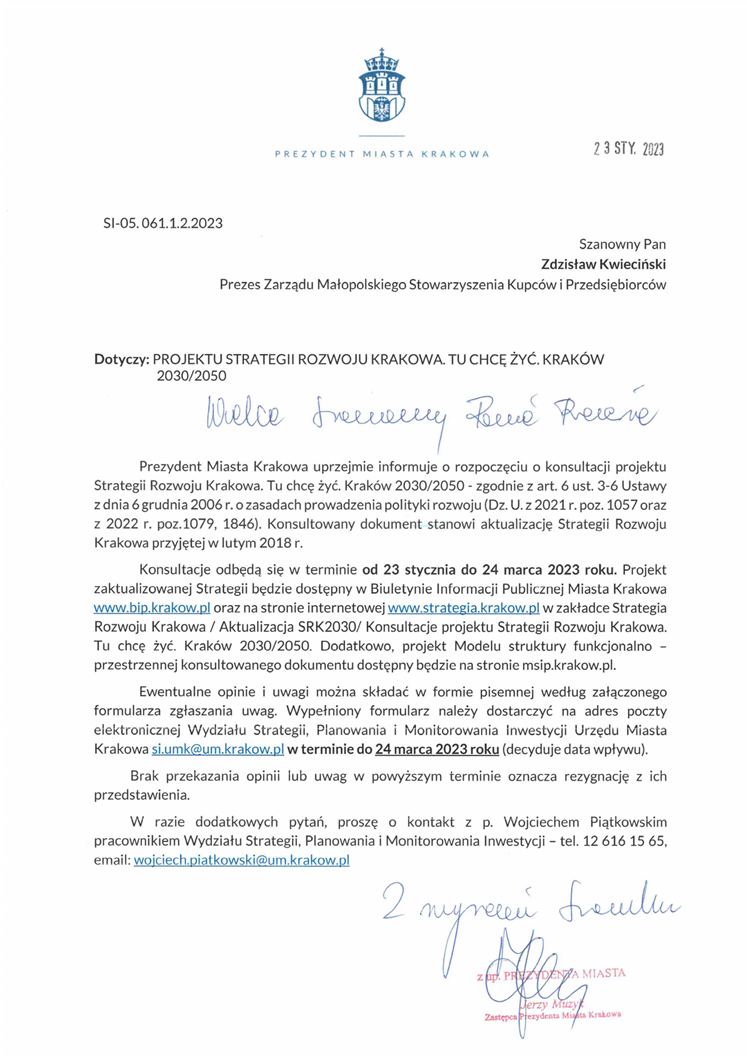 Konsultacje Strategii Rozwoju Krakowa 2030/2050 — zdjęcie 2