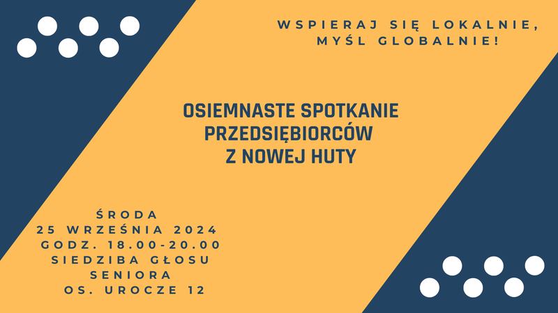 "Rozhulaj swój Biznes Jesienią!" Spotkanie przedsiębiorów 25 września godz. 18.00